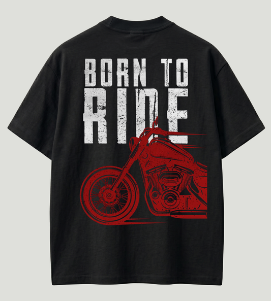 Classic Rider Oversized T-Shirt | 210 GSM Premium Cotton | Motorcycle Streetwear