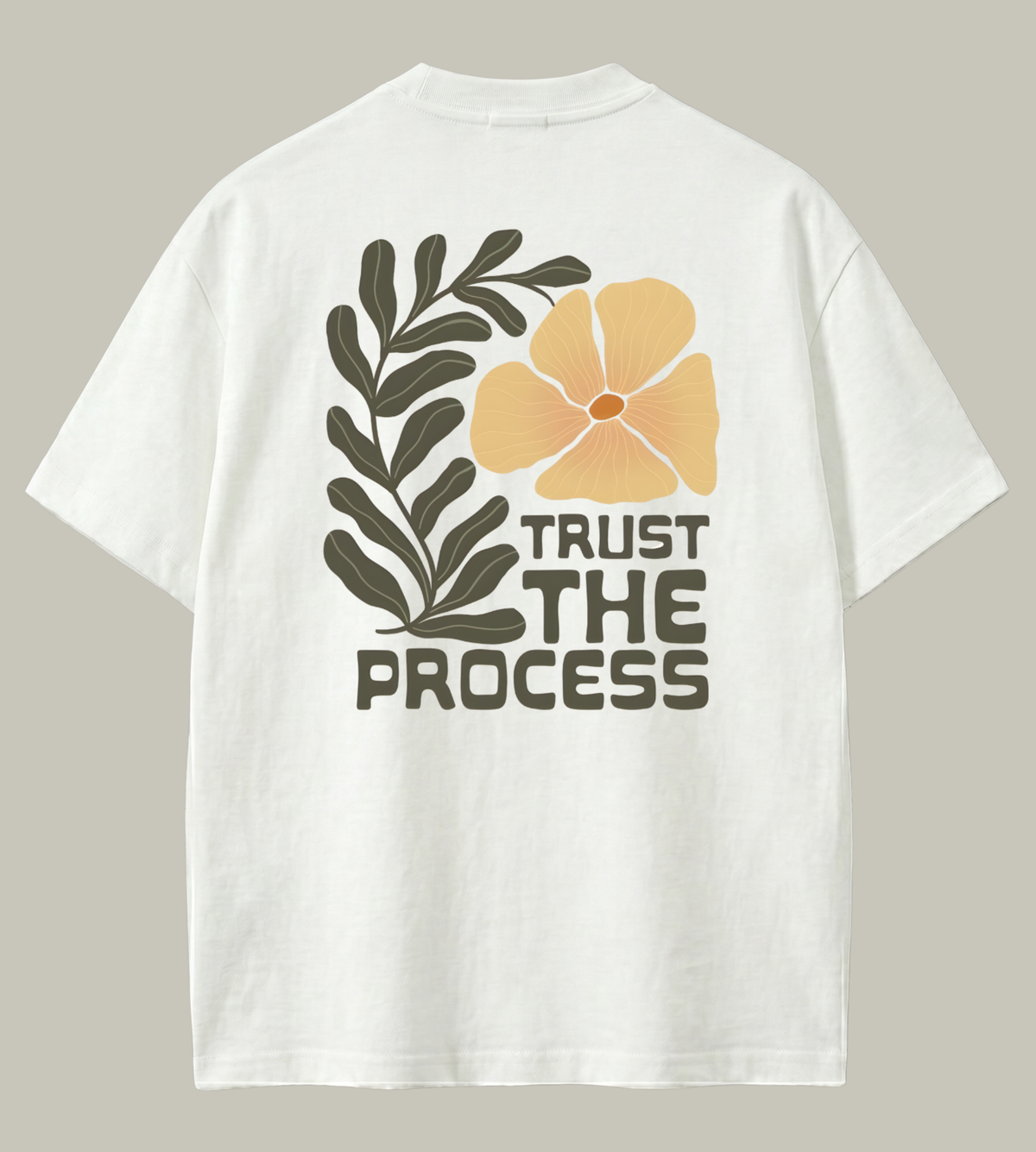 Bloom Minimal Floral Oversized T-Shirt | Minimal Aesthetic Streetwear