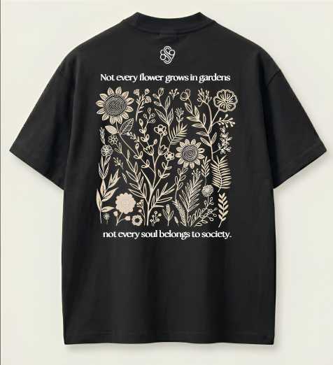 Bloom Oversized T-Shirt | Minimal Aesthetic Streetwear