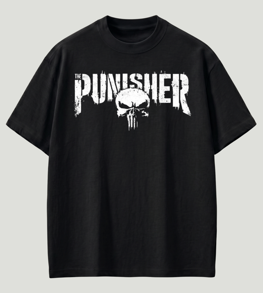 Punisher Inspired Premium Oversized T-Shirt | 210 GSM 100% Cotton | Store89 Originals