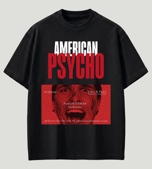 American Psycho Inspired Premium Oversized T-Shirt | 210 GSM 100% Cotton | Store89 Originals