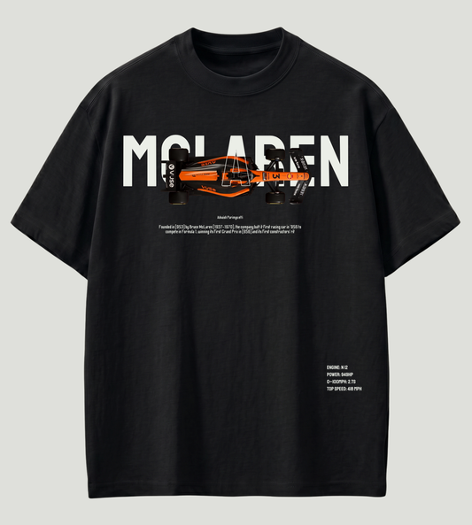 McLaren F1 Inspired Premium Oversized T-Shirt | 210 GSM 100% Cotton | Store89 Originals