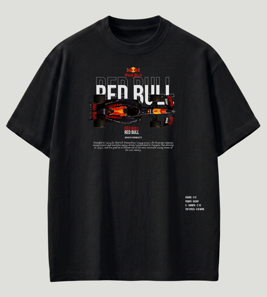 Red Bull Racing F1 Inspired Premium Oversized T-Shirt | 210 GSM 100% Cotton | Store89 Originals