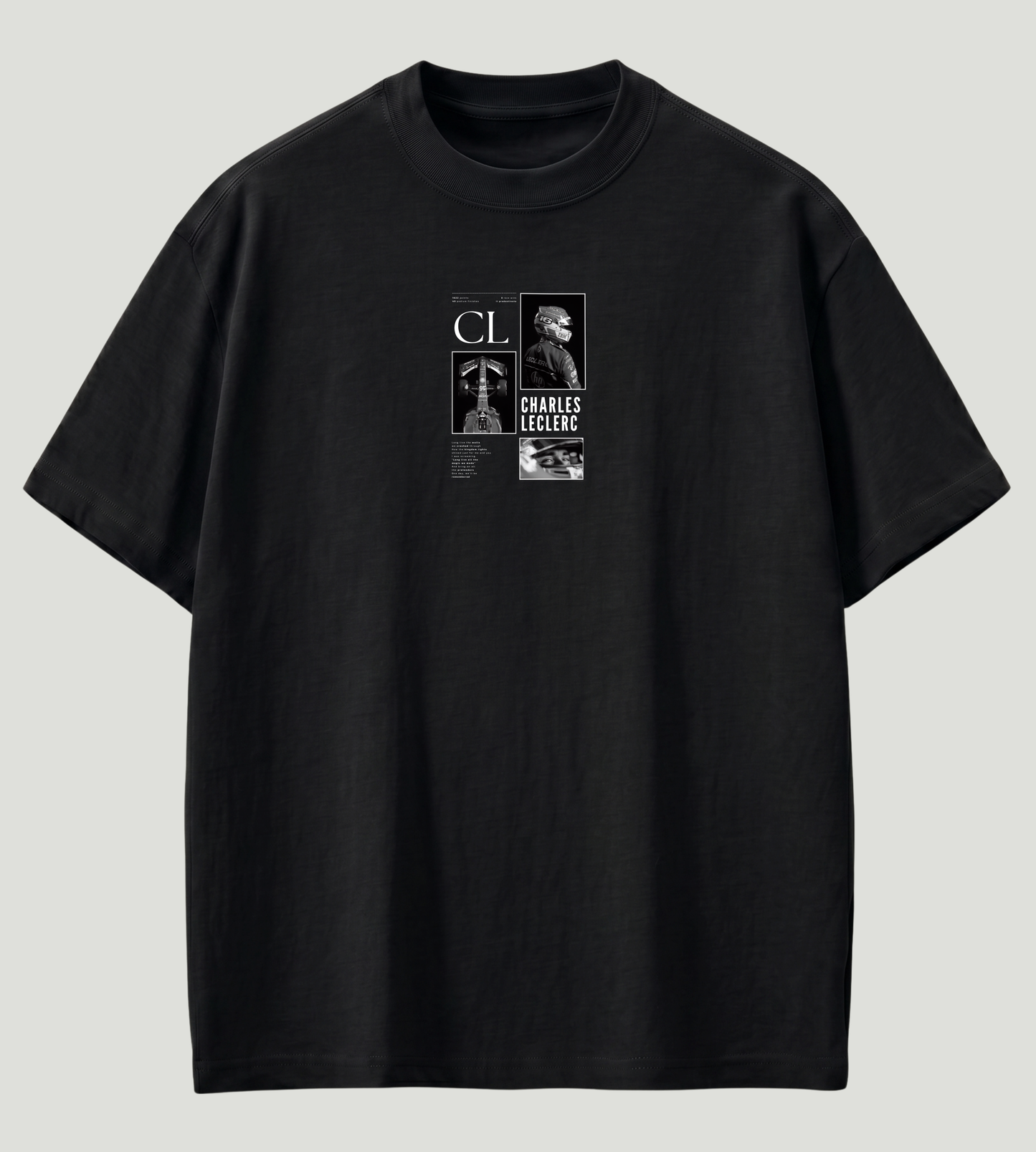 Charles Leclerc Inspired Premium Oversized T-Shirt | 210 GSM 100% Cotton | Store89 Originals
