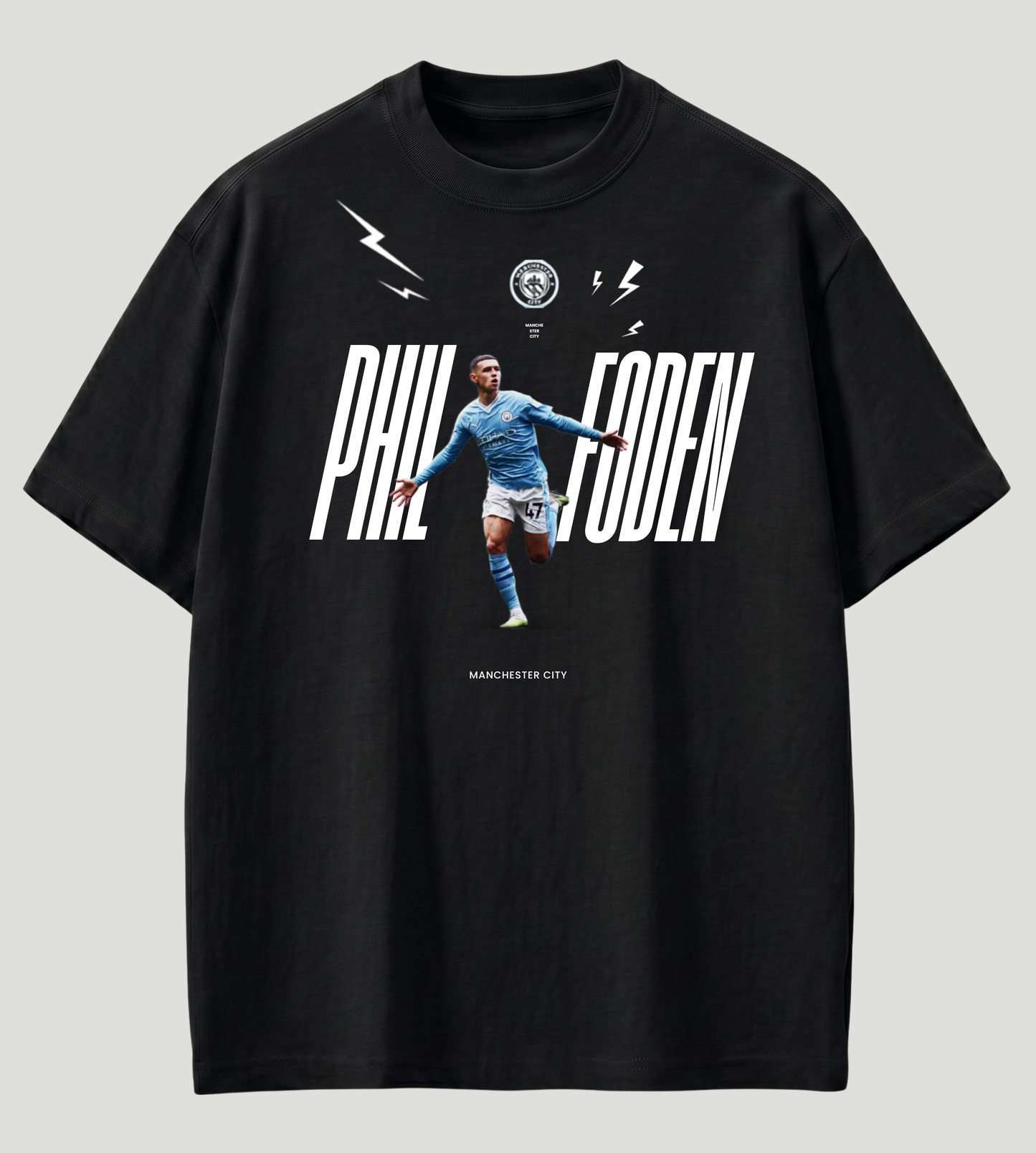 Phil Foden Manchester City Inspired Premium Oversized T-Shirt | 210 GSM 100% Cotton | Store89 Originals