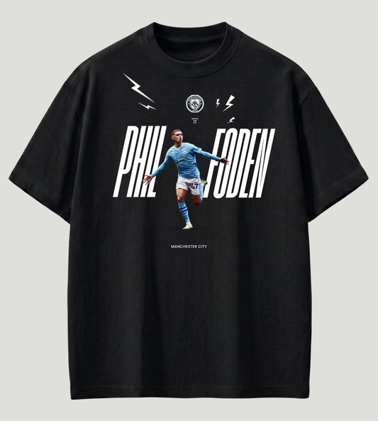 Phil Foden Manchester City Inspired Premium Oversized T-Shirt | 210 GSM 100% Cotton | Store89 Originals