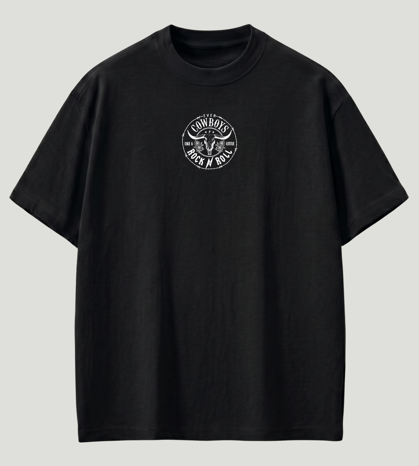Cowboys Rock 'N' Roll Minimal Premium Oversized T-Shirt | 210 GSM 100% Cotton | Store89 Originals