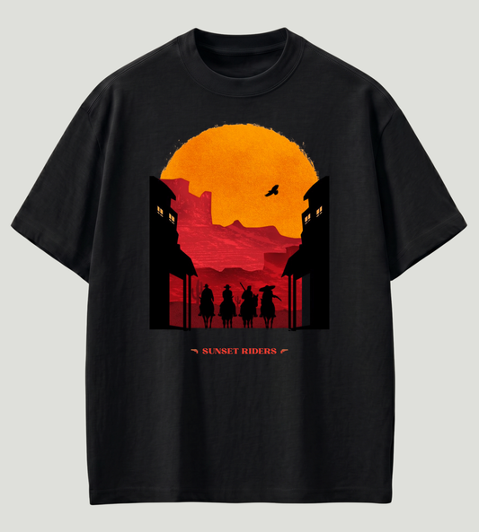 Sunset Riders Premium Oversized T-Shirt | 210 GSM 100% Cotton | Store89 Originals