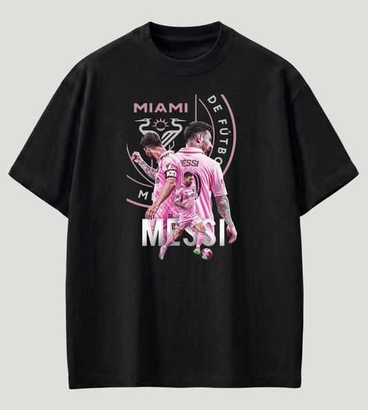 Messi Inter Miami Inspired Premium Oversized T-Shirt | 210 GSM 100% Cotton | Store89 Originals