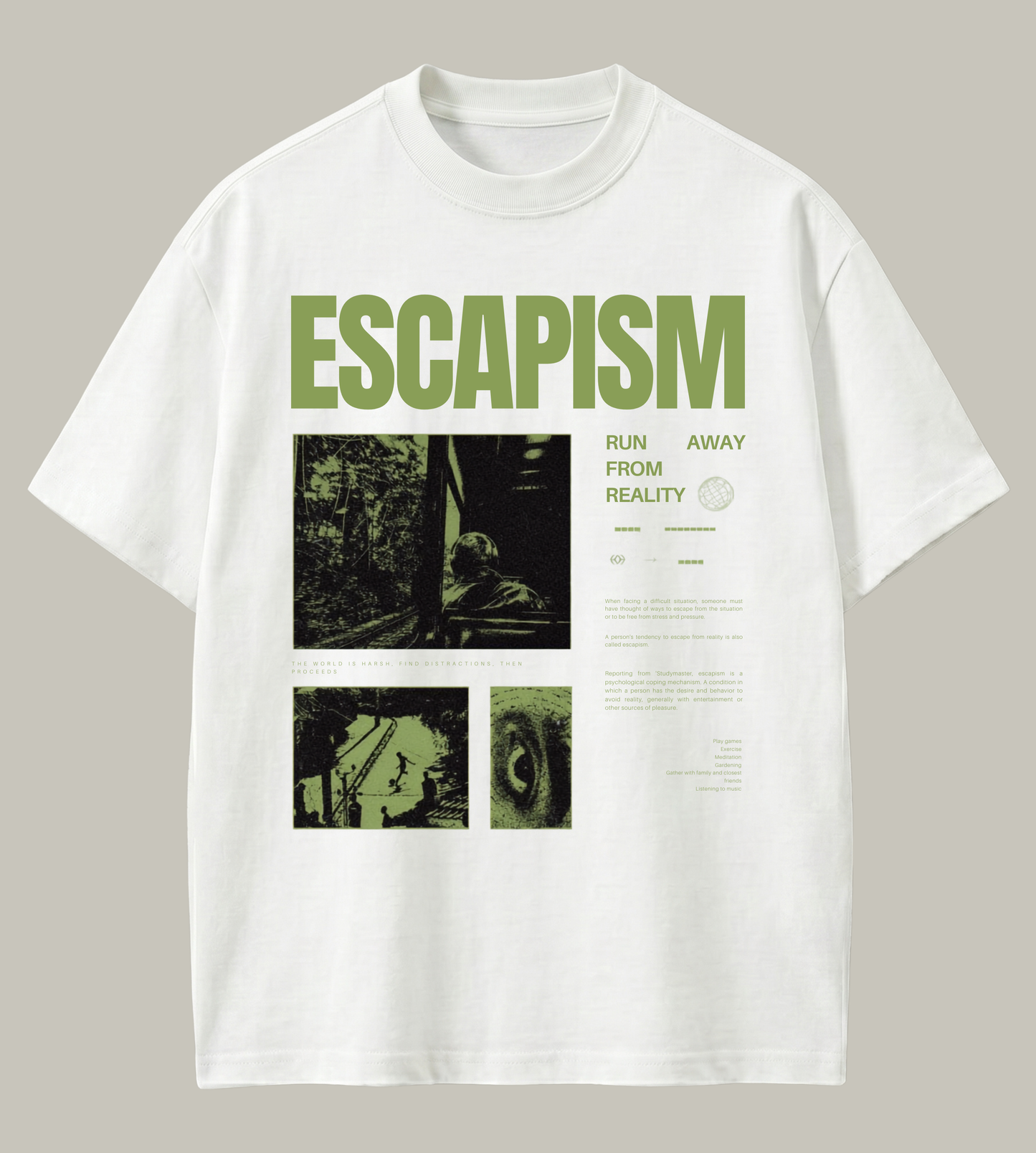 Escapism Oversized T-Shirt | Lost in Your Own World