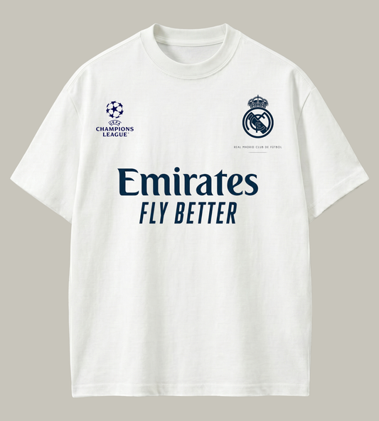 Real Madrid Fan Edition Oversized Tee | High-Quality DTF Print