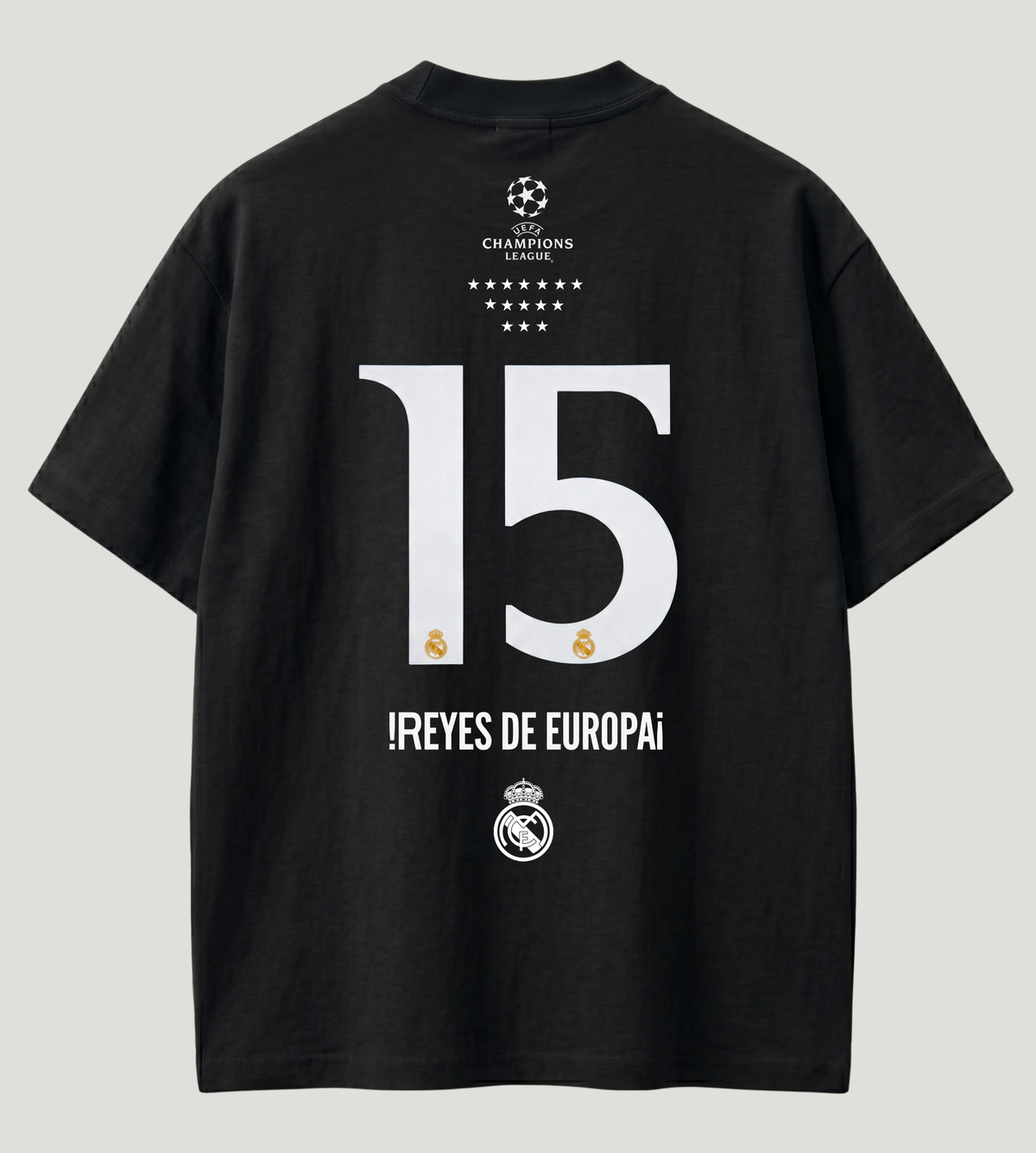 Madridista Oversized Black T-Shirt | Premium Football Streetwear