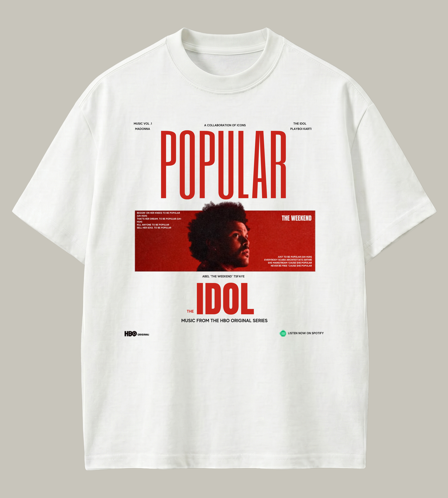 The Weeknd Inspired Oversized T-Shirt | After Hours Streetwear