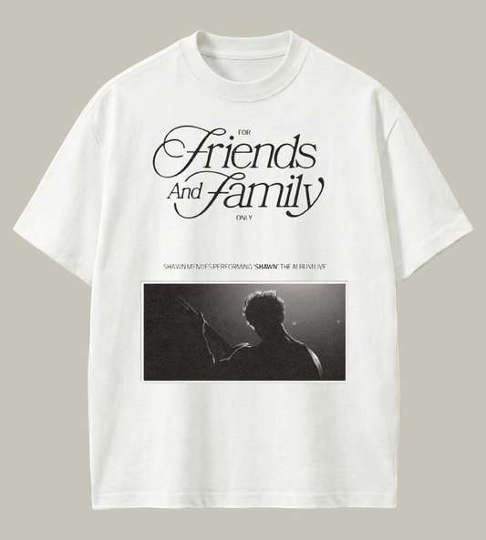 Shawn Mendes – Friends & Family Inspired Oversized T-Shirt | Premium Music Streetwear