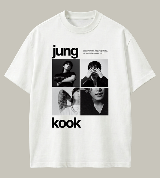 Jung Kook Inspired Oversized T-Shirt | Premium K-Pop Streetwear