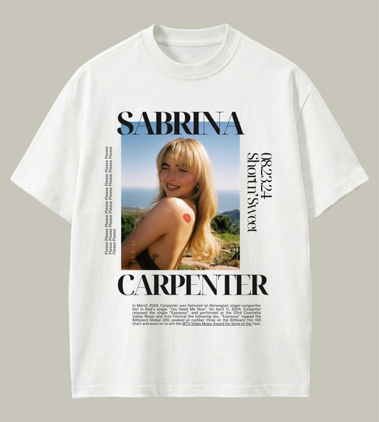 Sabrina Carpenter Inspired Premium Oversized T-Shirt | 210 GSM Cotton | Store89 Originals