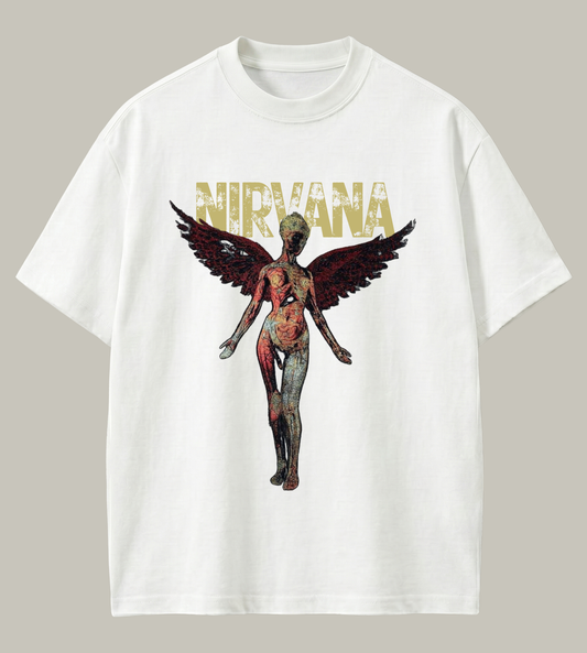 Nirvana Inspired Oversized T-Shirt | Premium Grunge Streetwear