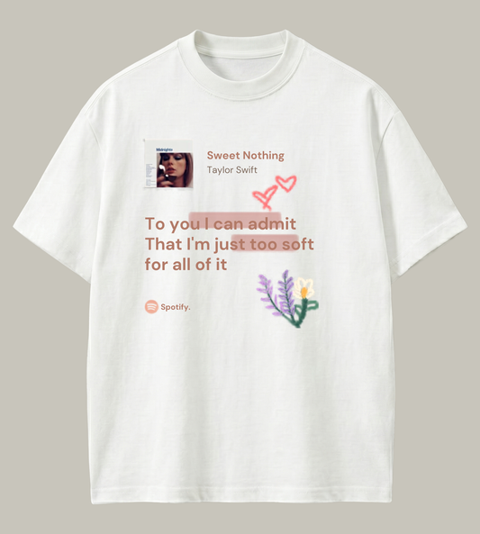 Taylor Swift – Sweet Nothing Inspired Oversized T-Shirt | Premium Music Streetwear