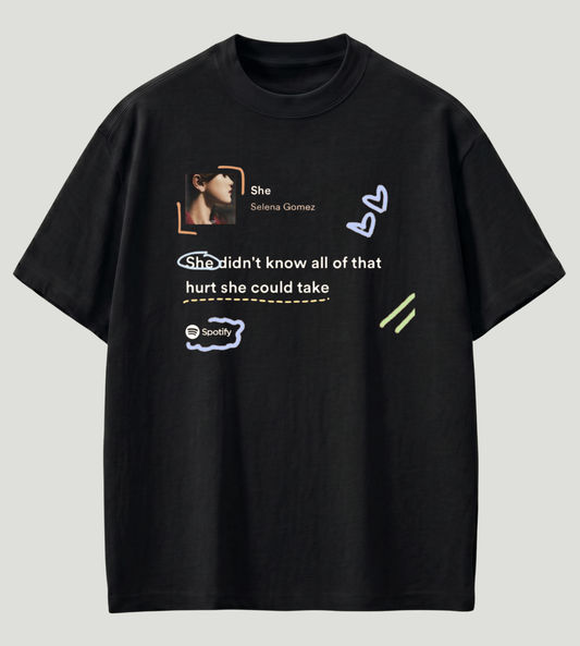 Selena Gomez Inspired Premium Oversized T-Shirt | 210 GSM 100% Cotton | Store89 Originals