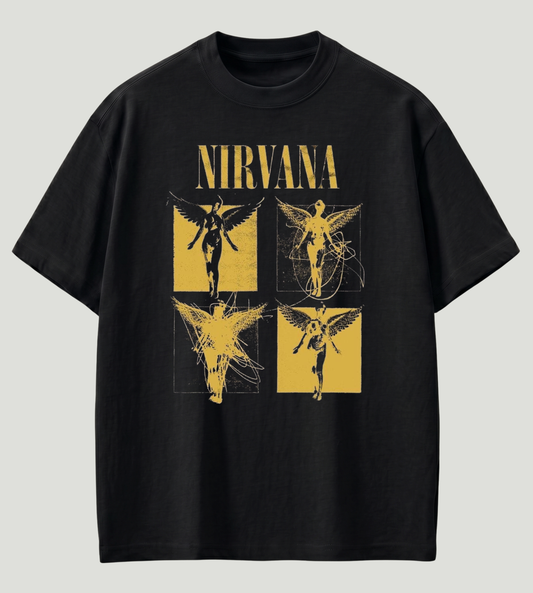 Nirvana Premium Oversized T-Shirt | 210 GSM 100% Cotton | Store89 Originals
