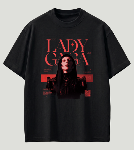 Lady Gaga Inspired Premium Oversized T-Shirt | 210 GSM 100% Cotton | Store89 Originals