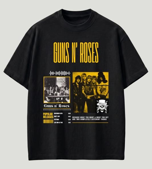Guns N' Roses Inspired Premium Oversized T-Shirt | 210 GSM 100% Cotton | Store89 Originals