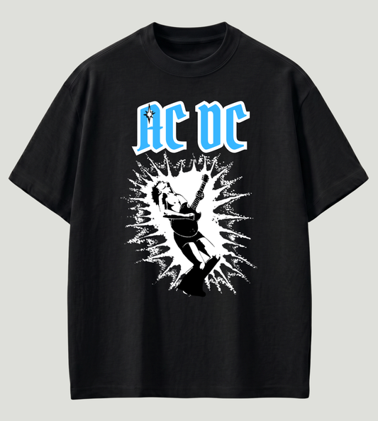 AC/DC Inspired Premium Oversized T-Shirt | 210 GSM 100% Cotton | Store89 Originals