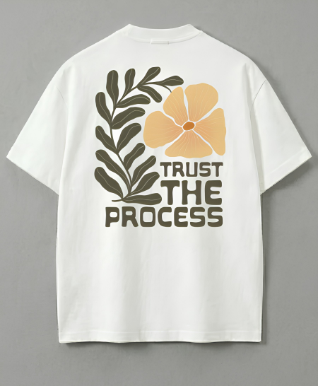 Bloom Minimal Floral Oversized T-Shirt | Minimal Aesthetic Streetwear