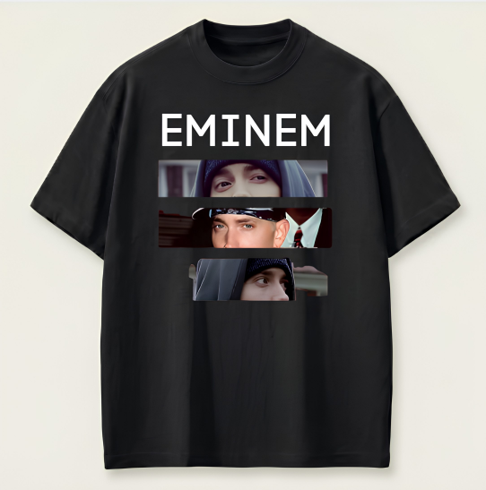 Eminem Oversized Graphic T-Shirt | 210 GSM Premium Cotton | Streetwear Edition