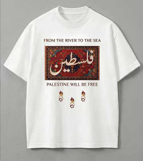 Palestine Oversized Graphic T-Shirt | 210 GSM Premium Cotton | Streetwear Edition
