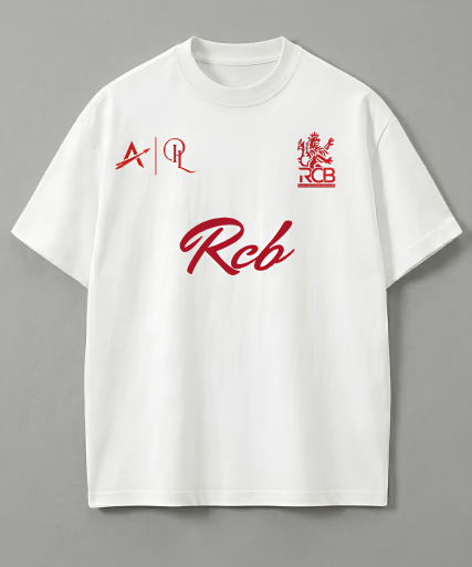 RCB Fan Edition Oversized Tee | High-Quality DTF Print